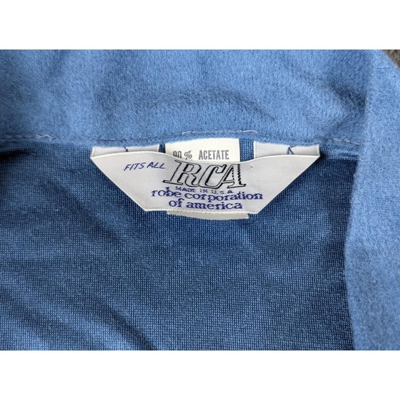 Vintage 70s/80s RCA lounge robe Collegiate stripe made in America - Picture 5 of 11